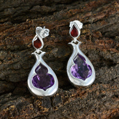 Hannah multicolor Edgy Toi et Moi Stud Earring