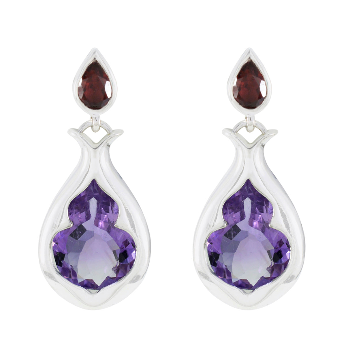 Hannah multicolor Edgy Toi et Moi Stud Earring Multi multicolor Stud