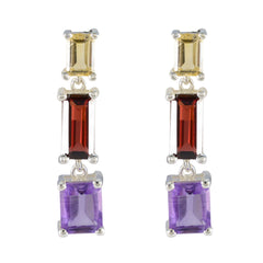 Pauline multicolor Minimal multiple Stud Earring Multi multicolor Stud