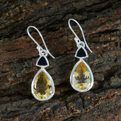 Clara multicolor Slim Toi et Moi Dangle Earring