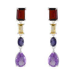 Natalia multicolor Slim quarter Stud Earring Multi multicolor Stud