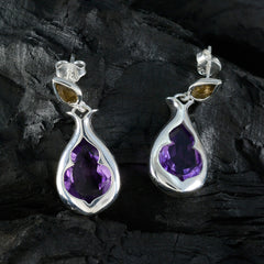 Harper multicolor Edgy Toi et Moi Stud Earring