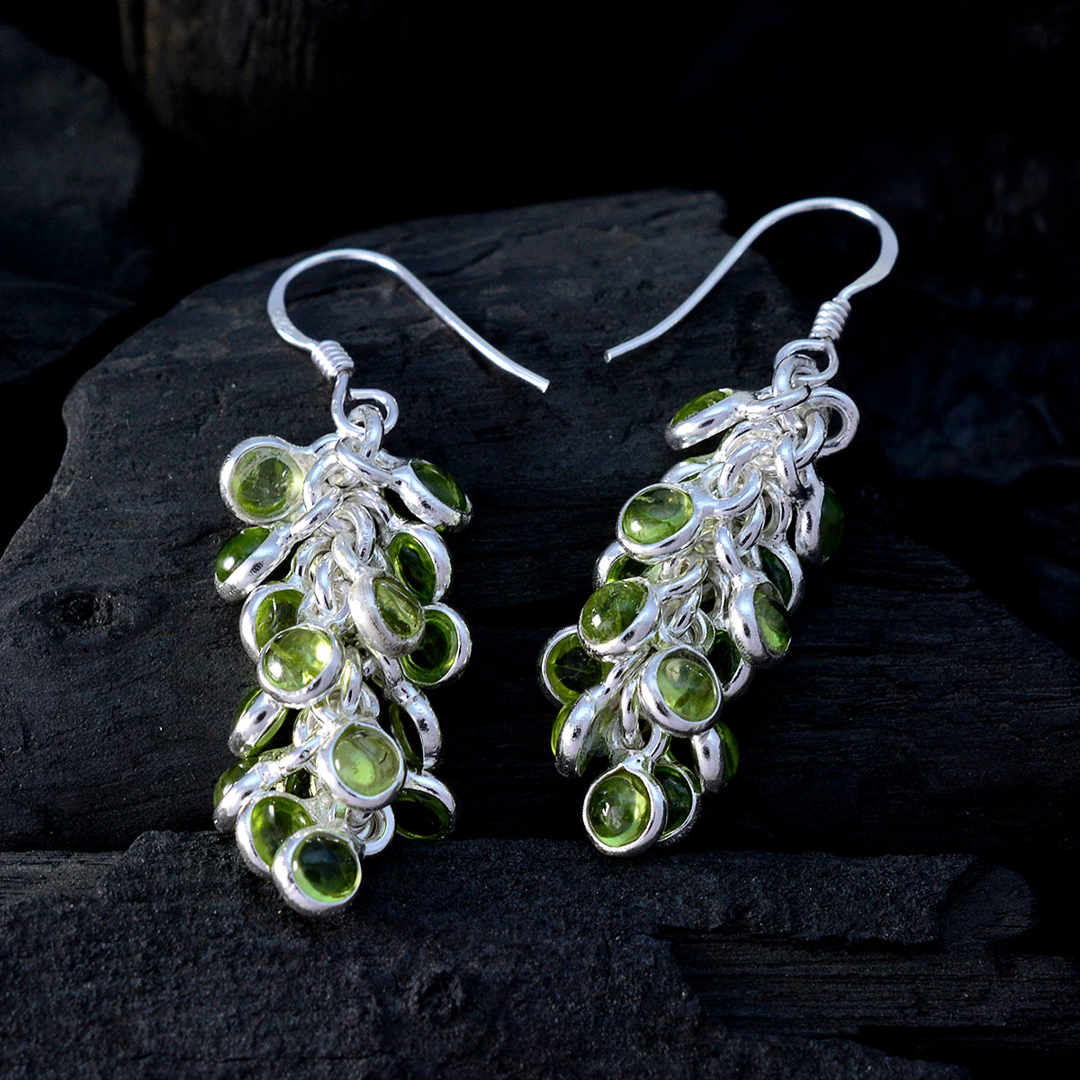 Florencia Green Eye catching multiple Dangle Earring