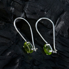 Penelope Green Delicate Solitaire Dangle Earring