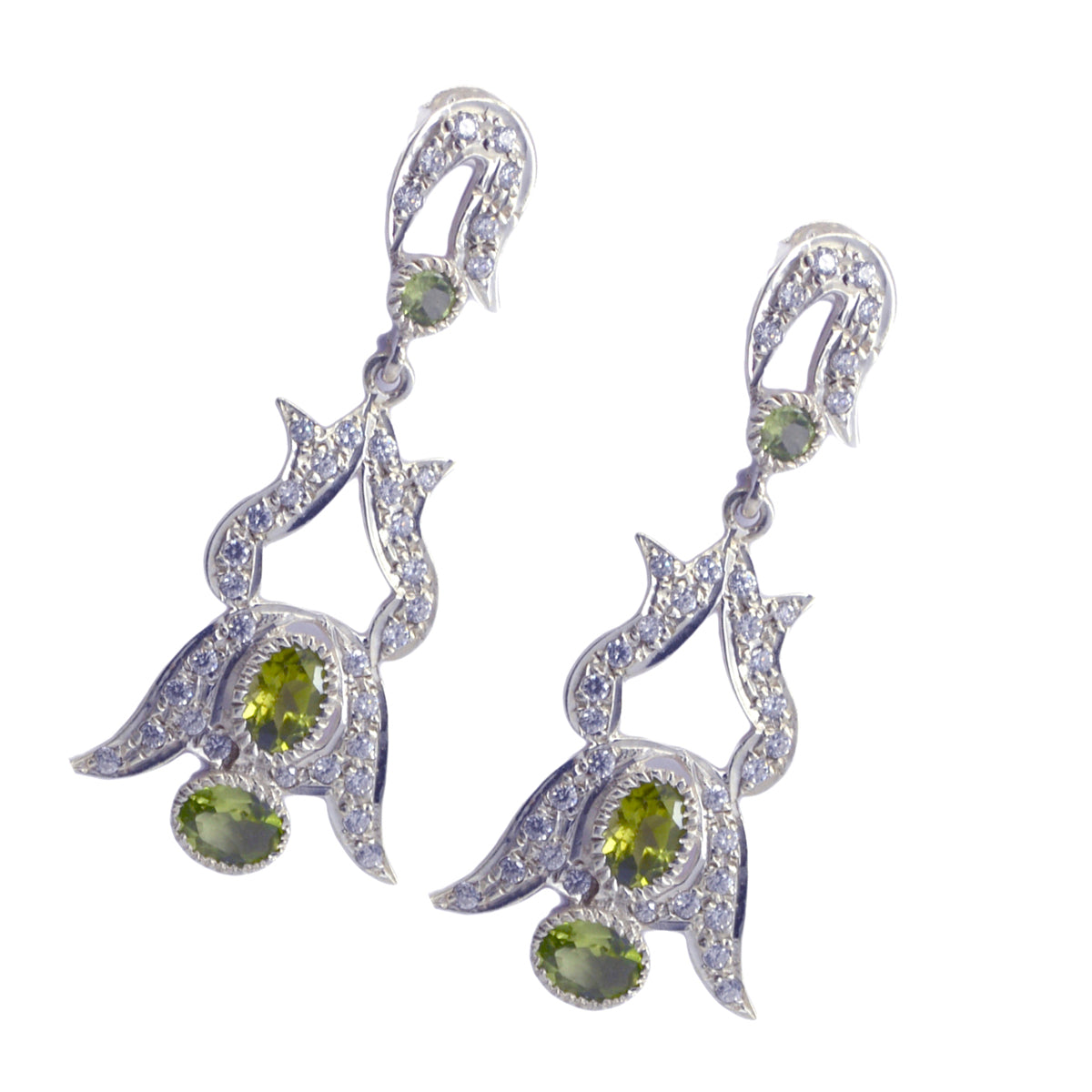 Riya Green Eye catching multiple Stud Earring