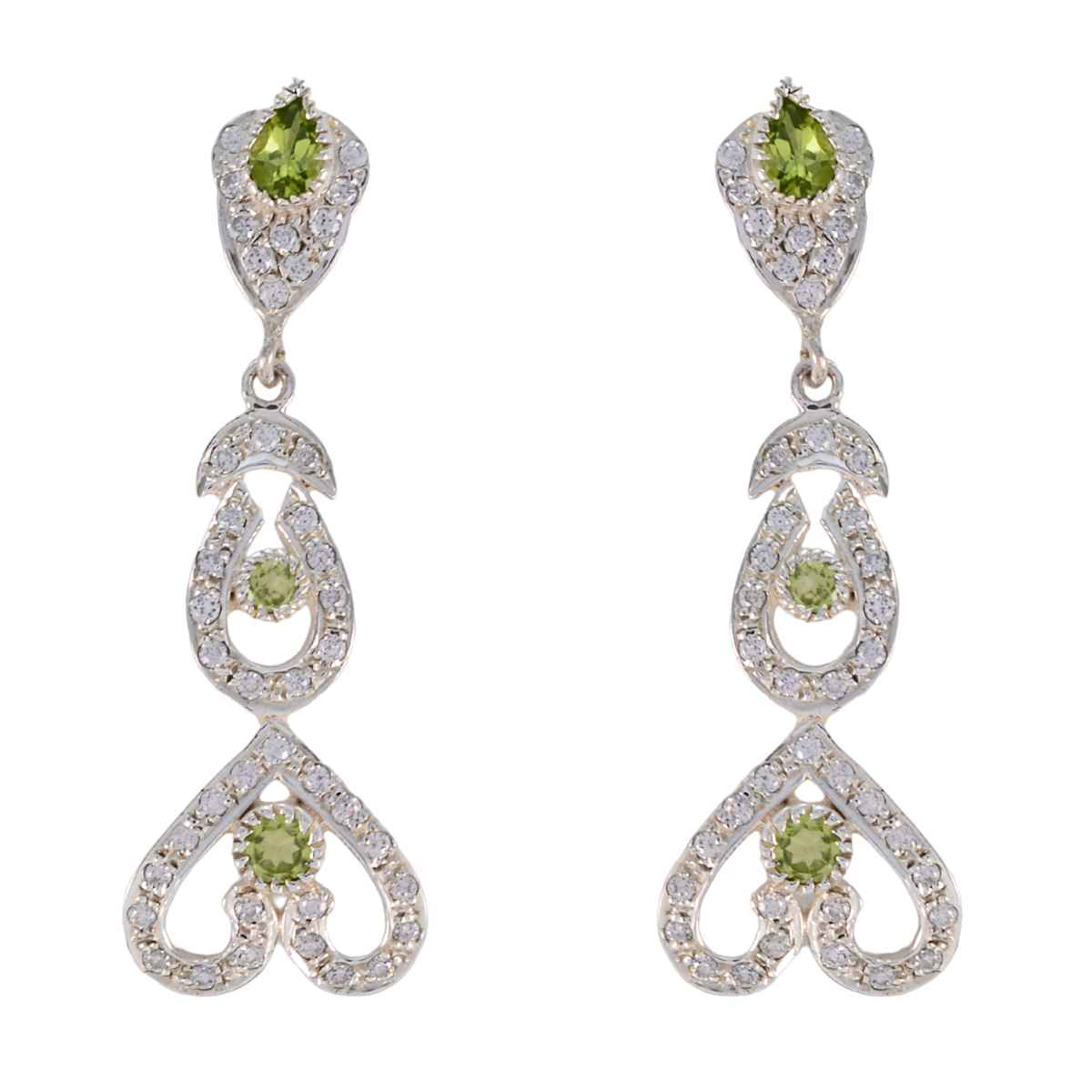 Araya Green Essential multiple Stud Earring Peridot Green Stud