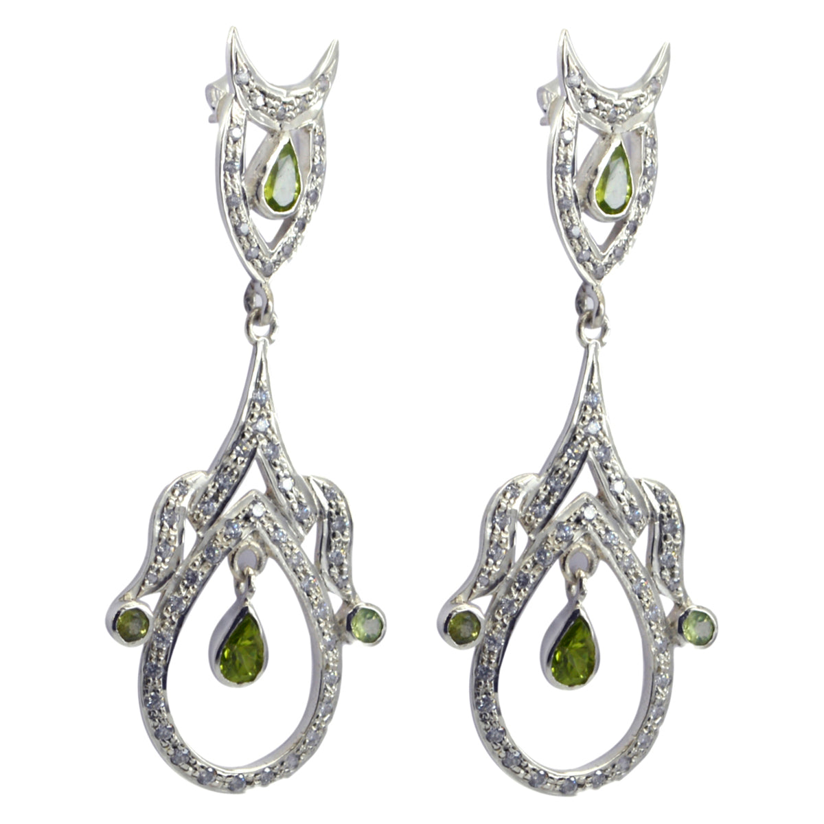 Lakshmi Green Edgy multiple Stud Earring