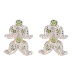 María Green Dainty multiple Stud Earring Peridot Green Stud