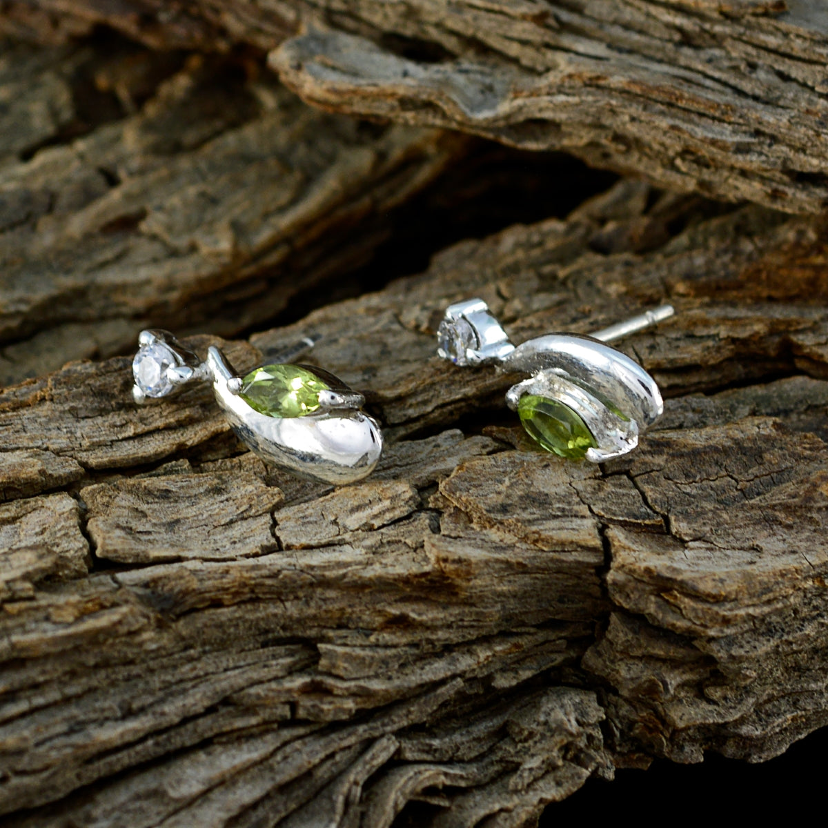 Micaela Green Minimalist multiple Stud Earring