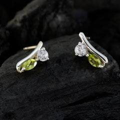Milagros Green Minimalist multiple Stud Earring