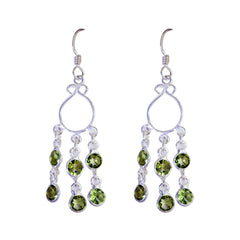 Lily Green Dainty multiple Dangle Earring Peridot Green Dangle