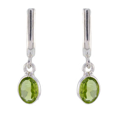Lea Green Delicate Solitaire Stud Earring Peridot Green Stud