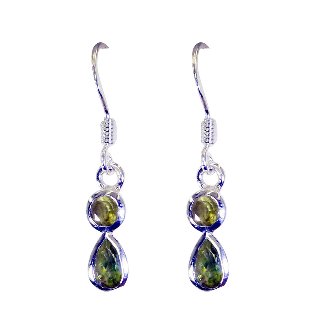 Patricia Green Delicate multiple Dangle Earring Peridot Green Dangle
