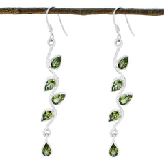Paula Green Tiny multiple Dangle Earring Peridot Green Dangle