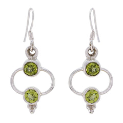 Sofía Green Whisper thin multiple Dangle Earring Peridot Green Dangle