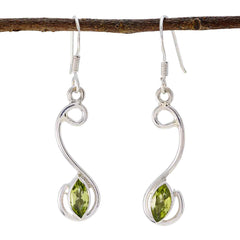Valentina Green Delicate multiple Dangle Earring Peridot Green Dangle