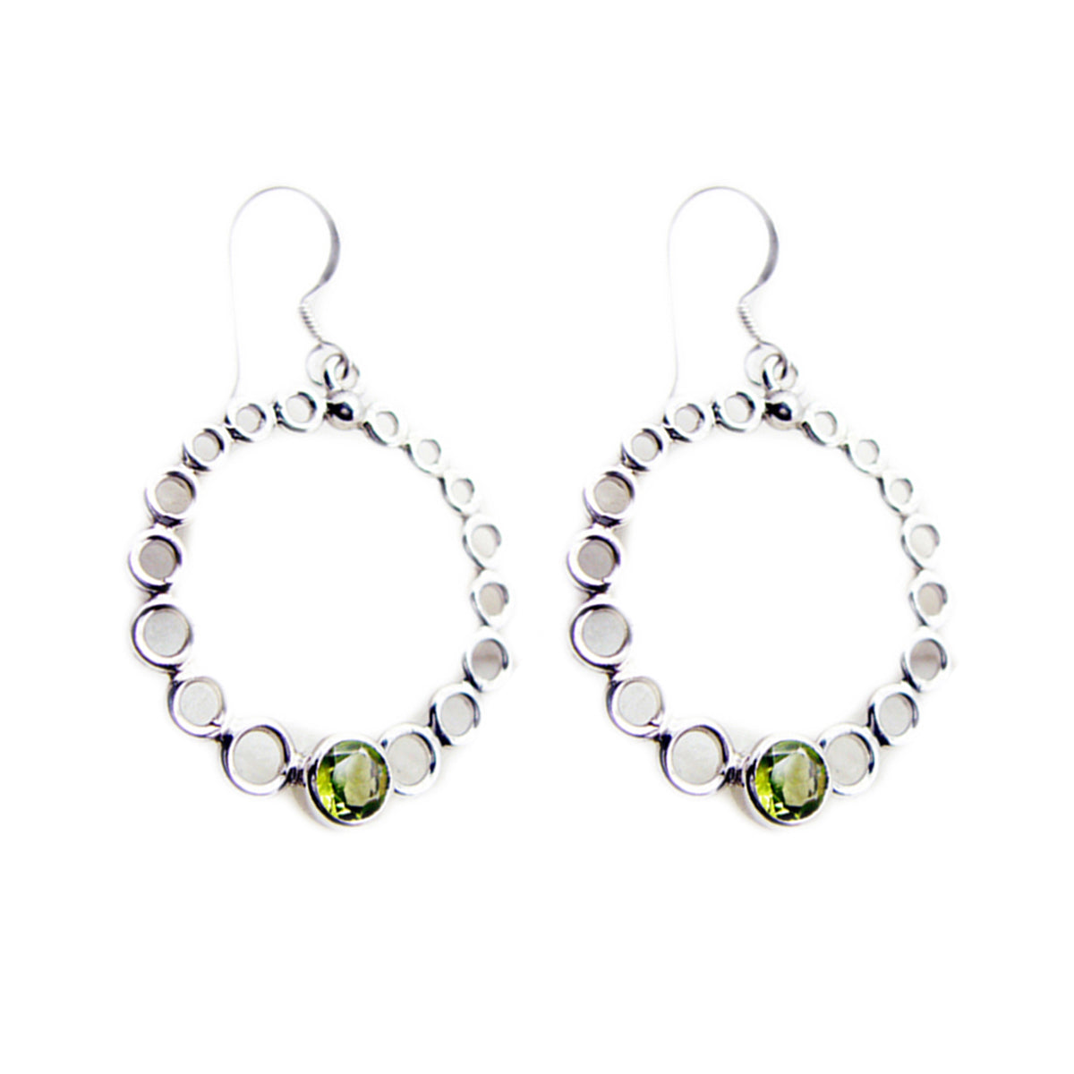 Abigail Green Featherlight multiple Dangle Earring Peridot Green Dangle