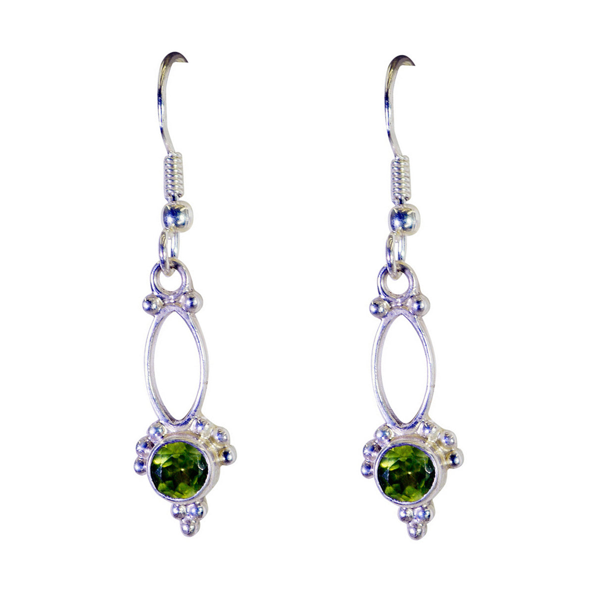 Addison Green Delicate multiple Dangle Earring Peridot Green Dangle