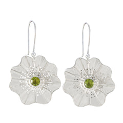 Alina Green Essential Solitaire Dangle Earring Peridot Green Dangle
