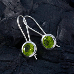 Abigail Green Dainty Solitaire Dangle Earring