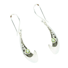 Aisha Green Minimal Solitaire Dangle Earring