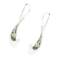 Aisha Green Minimal Solitaire Dangle Earring