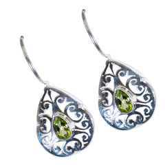 Alina Green Slim Solitaire Dangle Earring