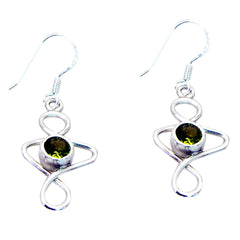 Amelia Green Delicate Solitaire Dangle Earring