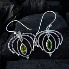 Audrey Green Featherlight Solitaire Dangle Earring