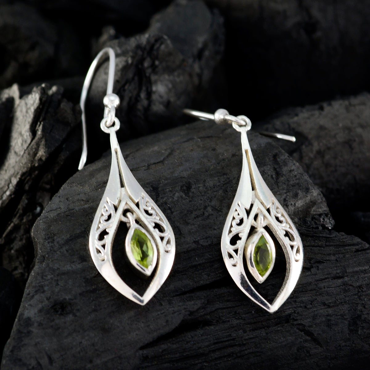 Camila Green Whisper thin Solitaire Dangle Earring