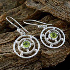 Charlotte Green Slim Solitaire Dangle Earring
