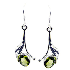 Chloe Green Dainty Solitaire Dangle Earring
