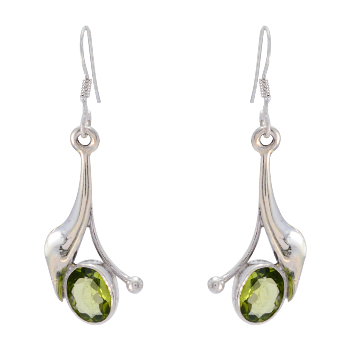 Chloe Green Dainty Solitaire Dangle Earring