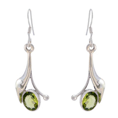 Chloe Green Dainty Solitaire Dangle Earring