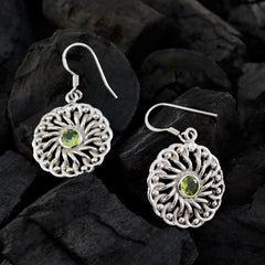 Claire Green Mid weight Solitaire Dangle Earring