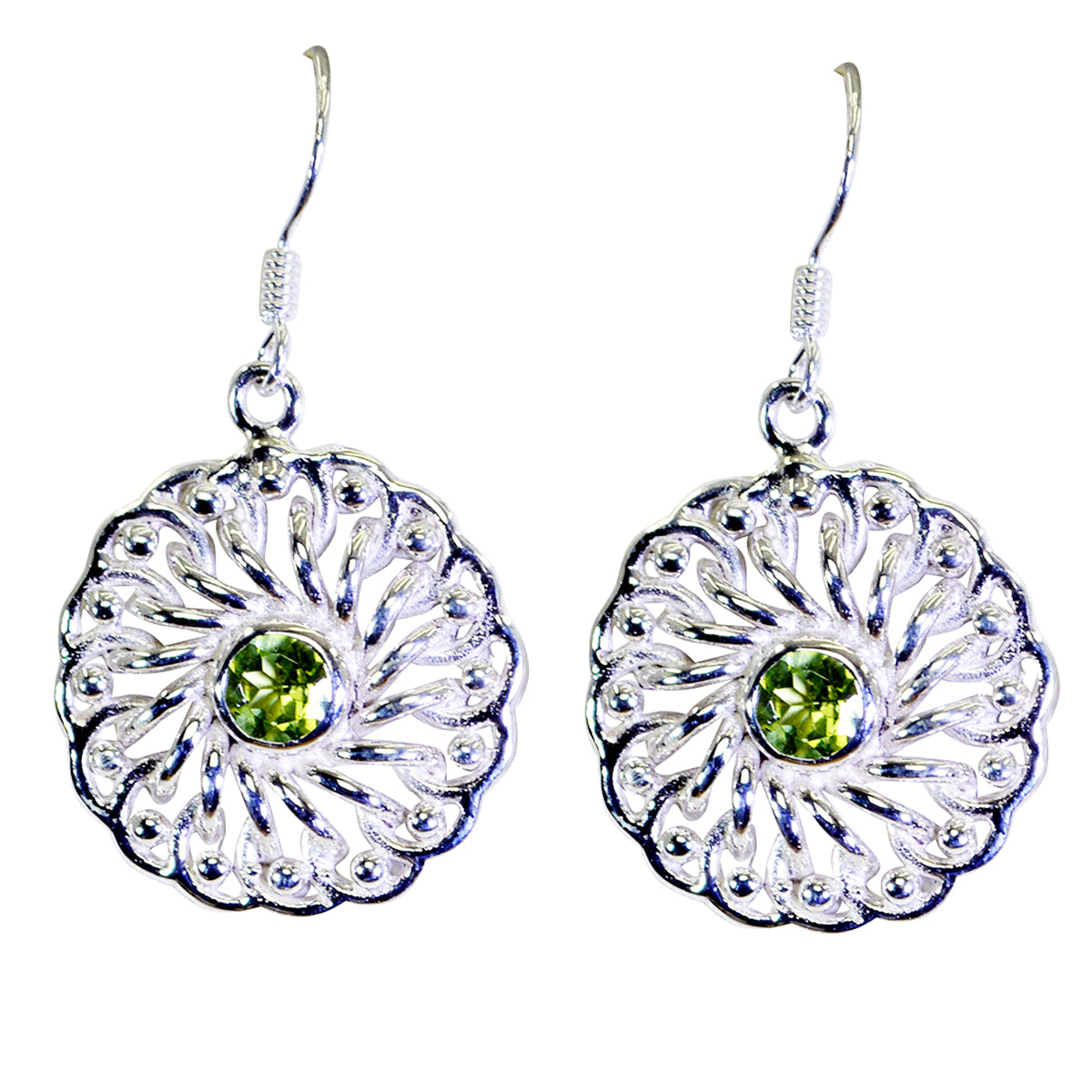 Claire Green Mid weight Solitaire Dangle Earring