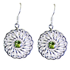 Claire Green Mid weight Solitaire Dangle Earring