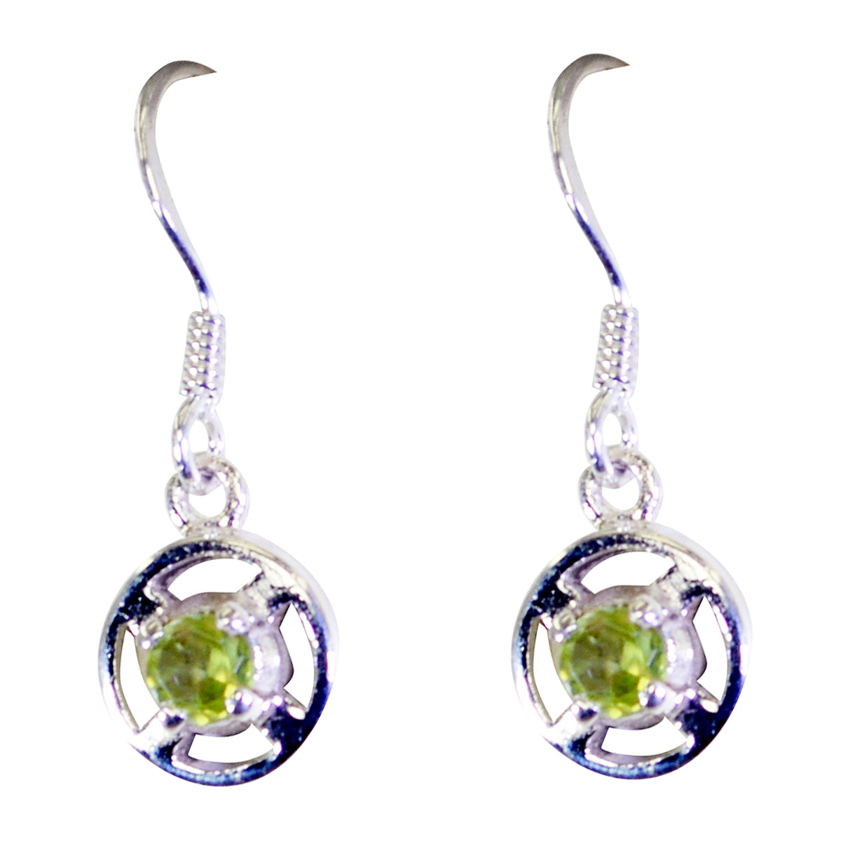 Clara Green Delicate Solitaire Dangle Earring