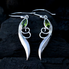 Elena Green Dainty Solitaire Dangle Earring