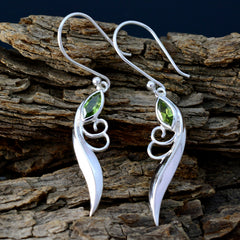 Elena Green Dainty Solitaire Dangle Earring