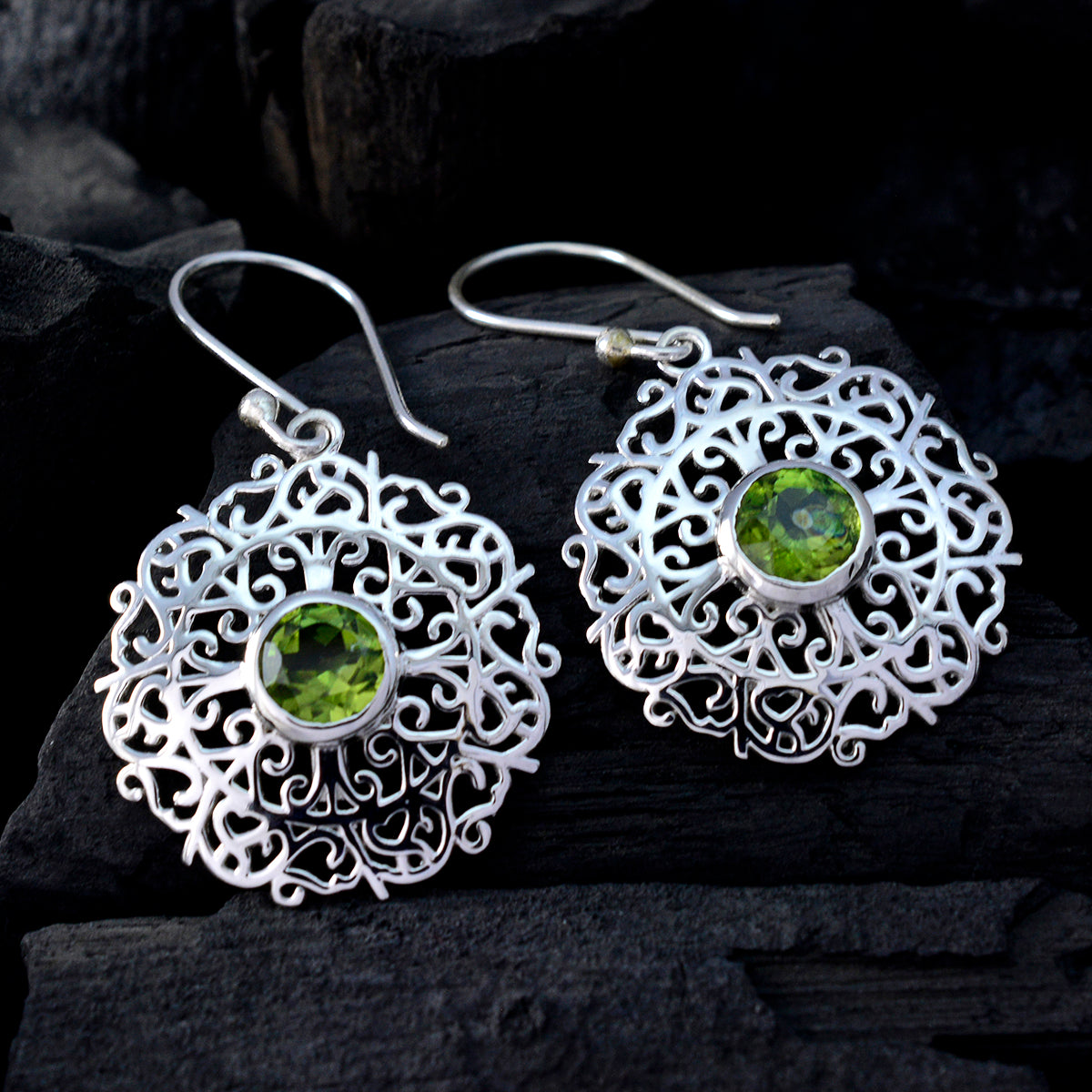 Eliza Green Tiny Solitaire Dangle Earring