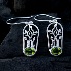 Ella Green Dainty Solitaire Dangle Earring