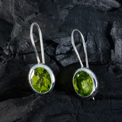 Eva Green Dainty Solitaire Dangle Earring