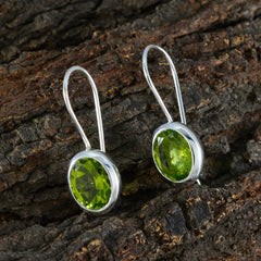Eva Green Dainty Solitaire Dangle Earring