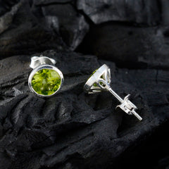 Zoe Green Delicate Solitaire Stud Earring