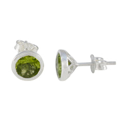 Zoe Green Delicate Solitaire Stud Earring