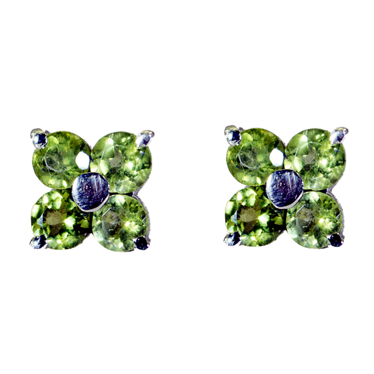 Ivy Green Elegant multiple Stud Earring Peridot Green Stud