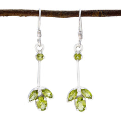 Kennedy Green Delicate multiple Dangle Earring Peridot Green Dangle