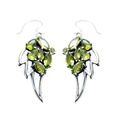 Lili Green Mid weight multiple Dangle Earring Peridot Green Dangle