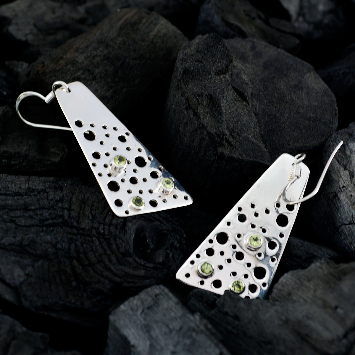 Mila Green Slim multiple Dangle Earring
